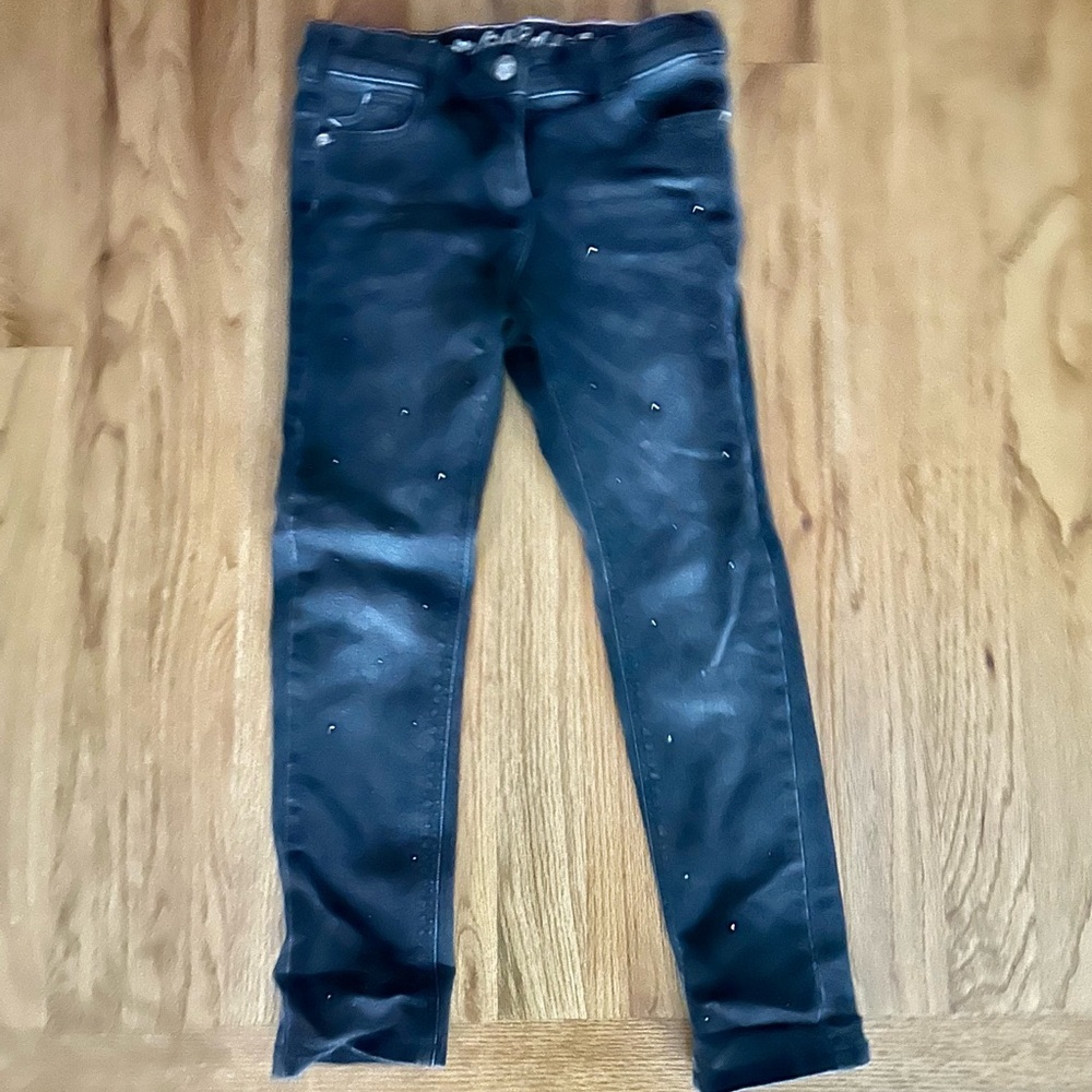 Sparkle insulated black jeans
